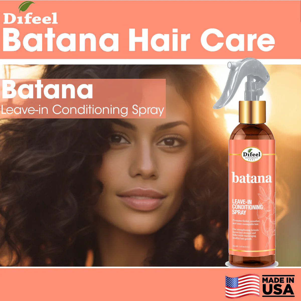 Difeel Batana Leave-in Conditioner Spray 8oz