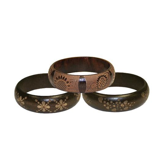 Assorted Wooden Bangles